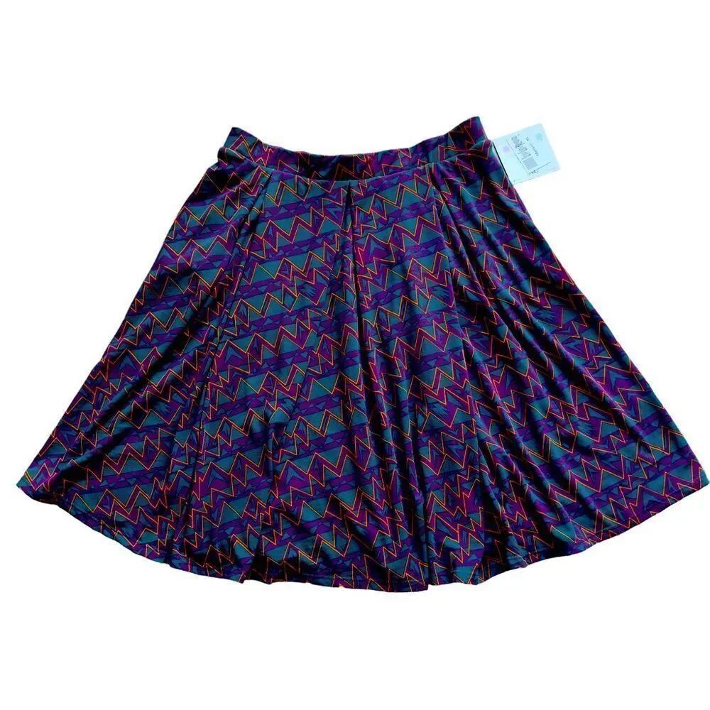 LuLaRoe Madison Handset Box Pleats Skirt XLARGE NWT